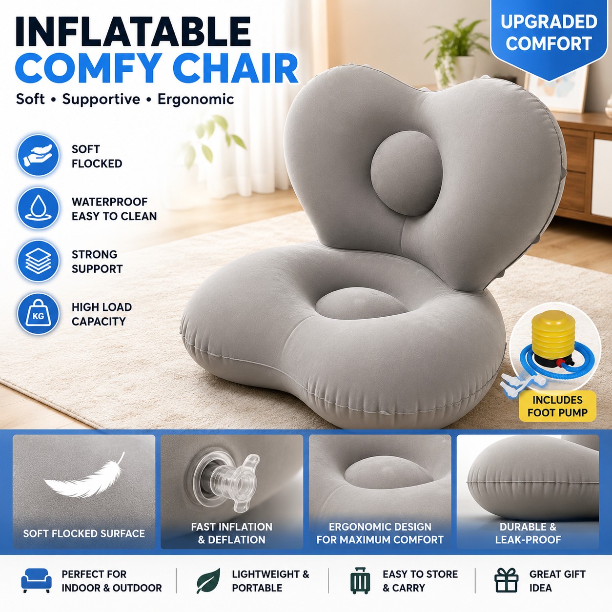 Outdoor Furniture Luxury - 럭셔리 에어 소파—특대형 등받이 디자인, 야외,