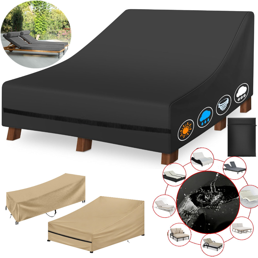 Outdoor Daybed Furniture - 방수 이중/단일 와이드 파티오 긴 의자