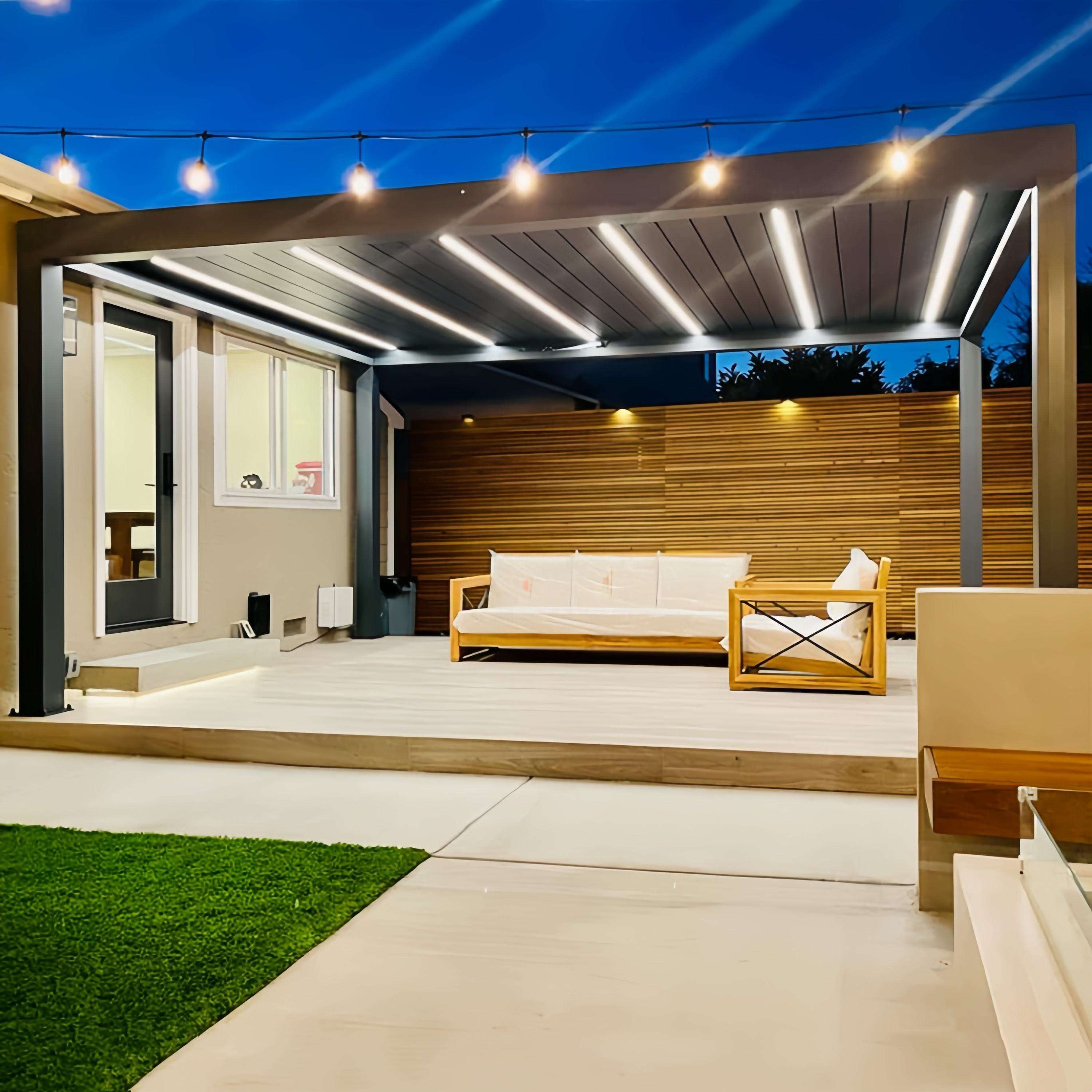 저렴한 뒷마당용 직사각형 알루미늄 합금 파빌리온, 조절 - Outdoor Furniture Metal 리뷰 및 가격