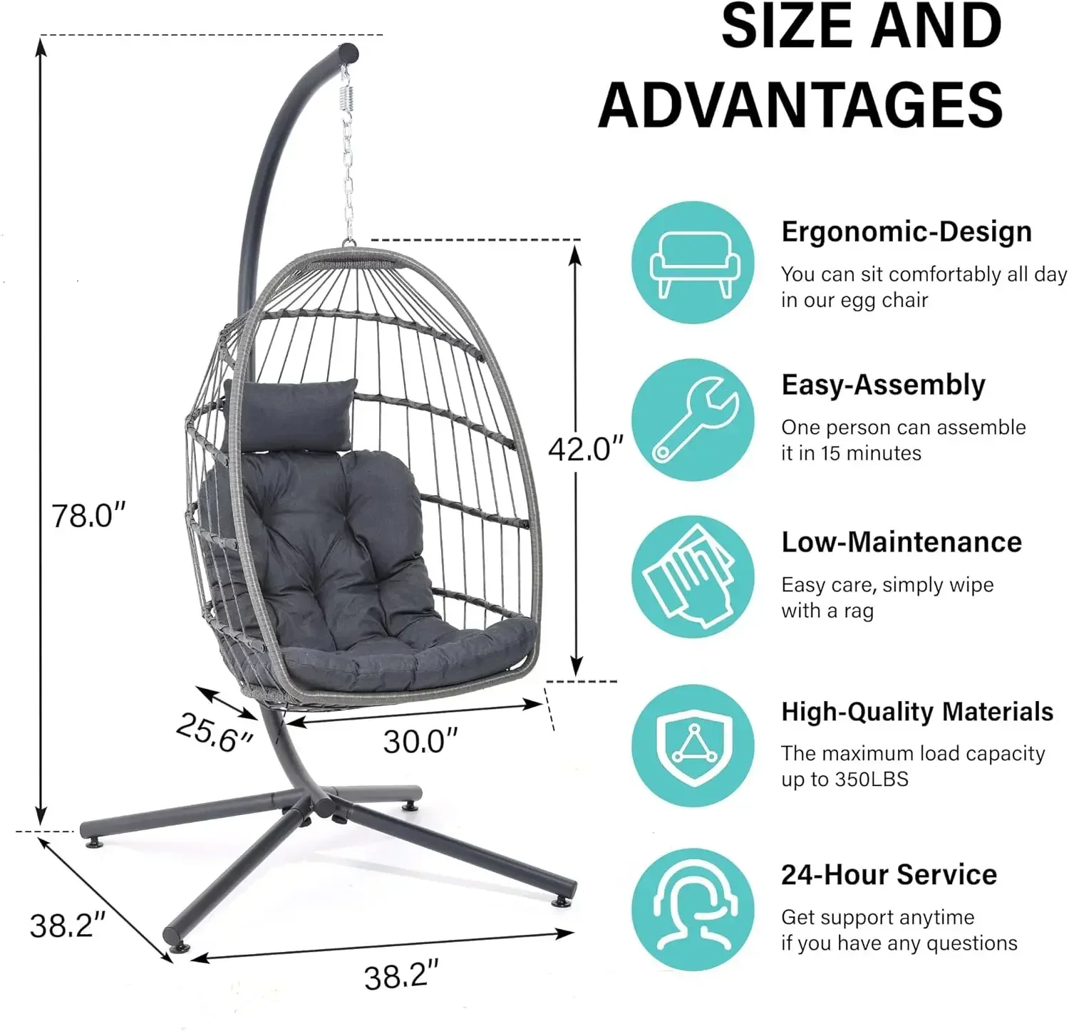 [재고 한정! [야외용 에그 스윙 의자(스탠드 포함), - Outdoor Furniture Metal Chairs 리뷰 및 가격