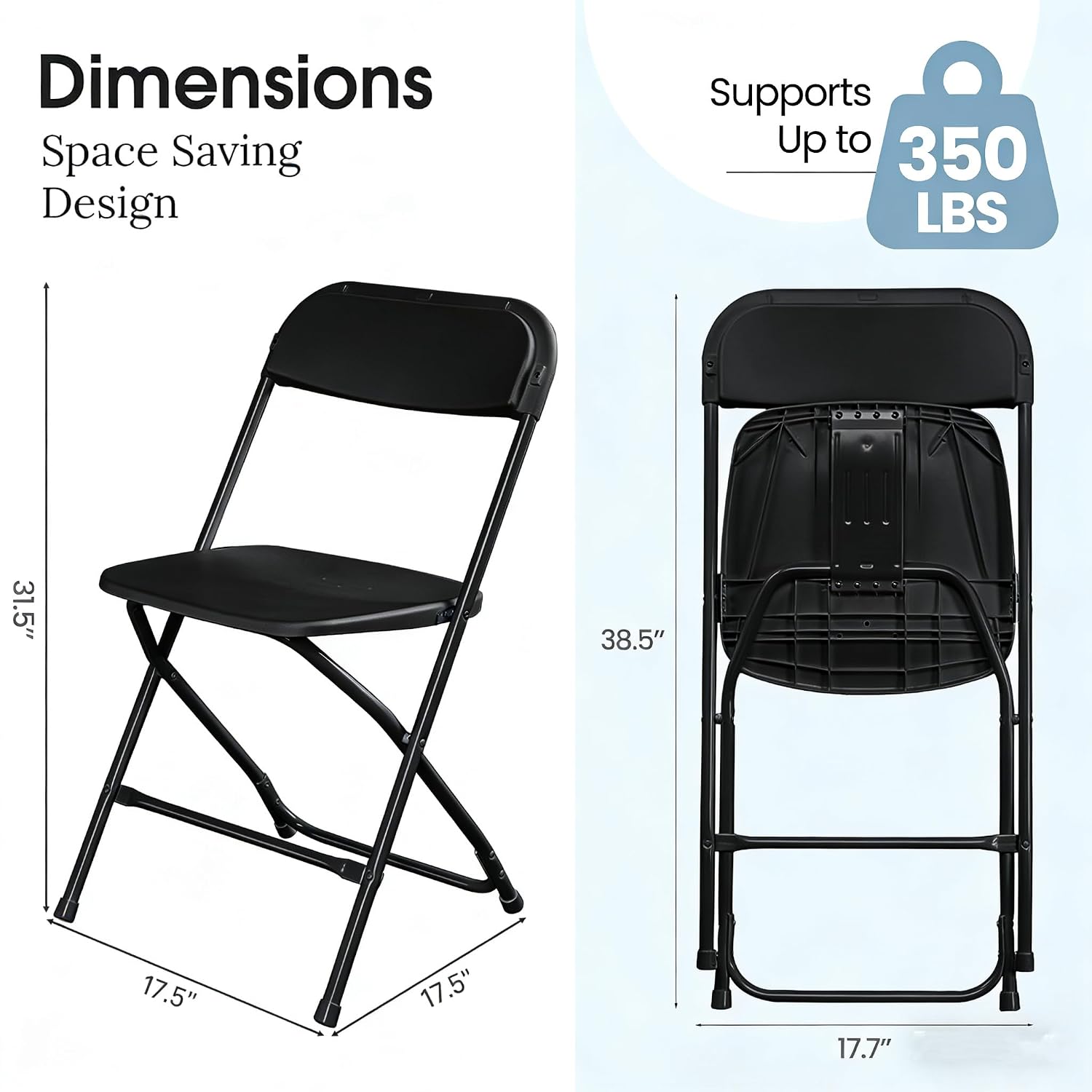 블랙 접이식 의자, 금속 프레임, 헤비 듀티, 적층 가 - Outdoor Furniture Metal Chairs 리뷰 및 가격