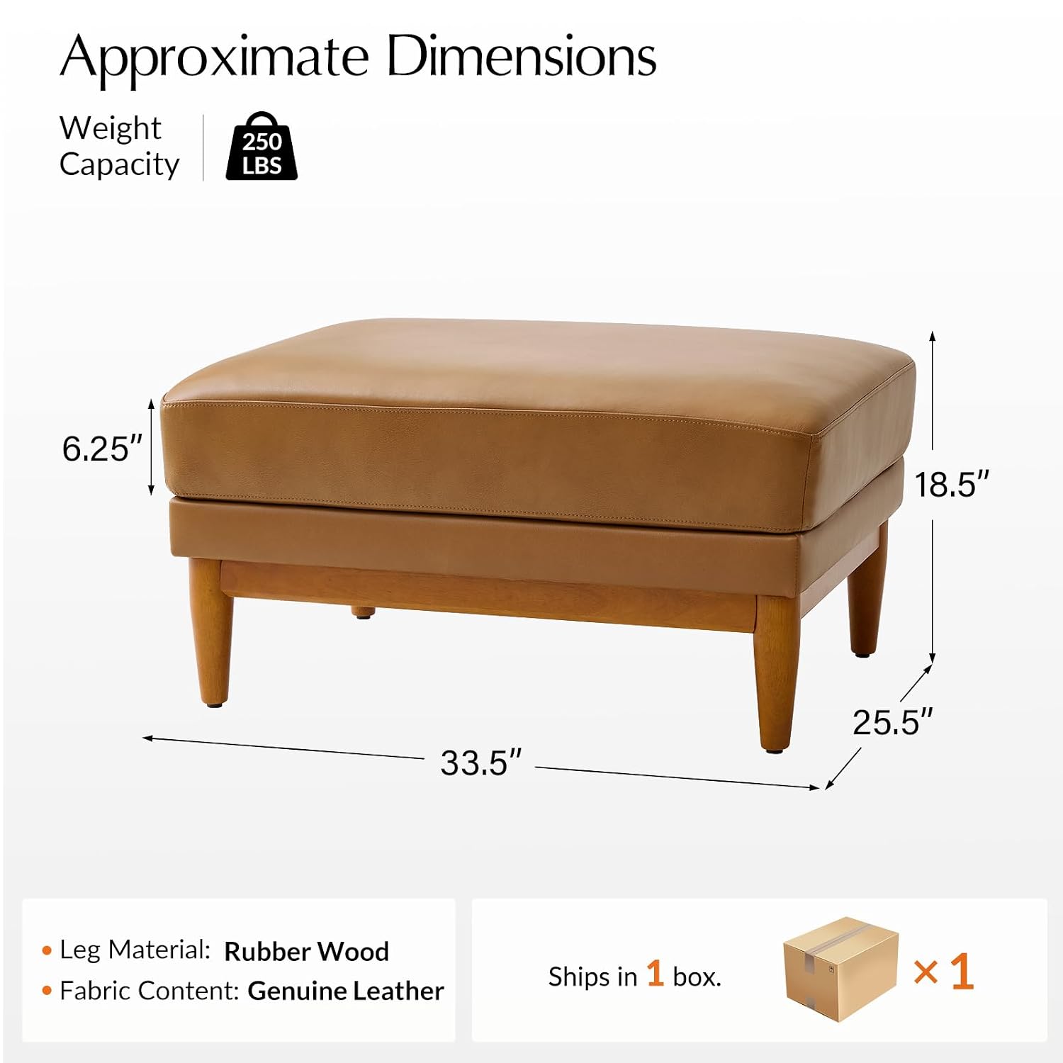 진짜 가죽 오토만 커피 테이블, 거실용 원목 다리가 있 - Outdoor Furniture Wood 리뷰 및 가격