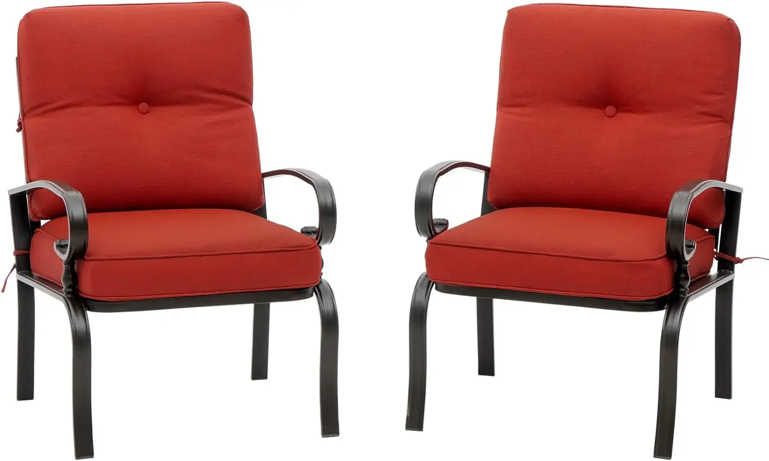 빨간색 야외용 금속 비스트로 의자 정원용 식사 가구 세 - Outdoor Furniture Metal Chairs 리뷰 및 가격